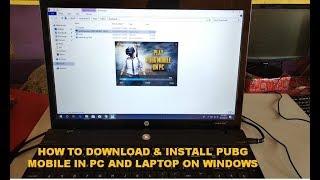 How to Download & Install PUBG Mobile On PC/Laptop In Windows 7,8,10 (Easy And Fast Method)