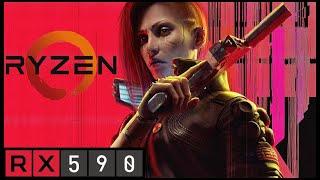 Cyberpunk 2077 | RX 590 + Ryzen 5 2600 | Gameplay | Custom Settings | Patch 1.63