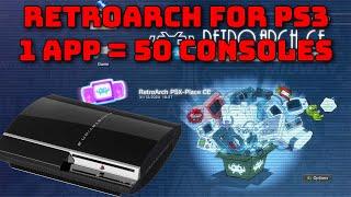 PS3 RetroArch - Play all the consoles on your PlayStation 3 - Sega, Nintendo, Atari, Commodore