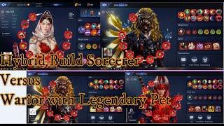 MIR4 Sorcerer vs Warior with legendary pet