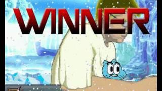 M.U.G.E.N Episode 719 Gumball (Me) and Giant Angry German Kid vs rigby and gex