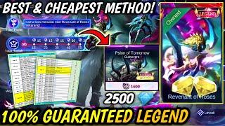 HOW TO GET ALPHA LEGEND SKIN (CHEAPEST METHOD) | TRICK DRAW REVENANT OF ROSES - MLBB