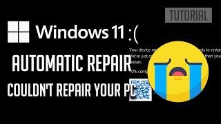 Fix "Startup Repair Couldn't Repair Your PC" Error In Windows 11 [SOLVED]