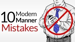 10 Modern Manner Mistakes | Bad Etiquette That KILLS First Impressions