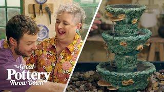 How a SIEVE helped to create this stunning water feature  | The Great Pottery Throw Down