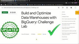 Build and Optimize Data Warehouses with BigQuery Challenge Lab || GSP340 || Solution