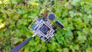 How to make microphone amplifier | Diy very sensitive mic circuit for any amplifier.