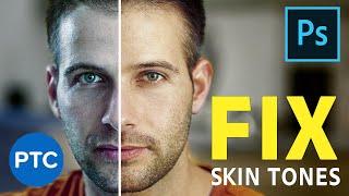 QUICKLY Fix Skin Tones in Photoshop! POWERFUL Photoshop Curves Adjustment Hack