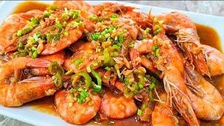 GARLIC BUTTERED SHRIMP (PERFECT FOR MUKBANGS & BOODLE FIGHT!) KUSINA NI INDAY