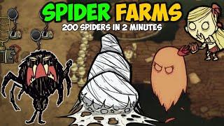 Ultimate Spider Farms Guide in Don't Starve Together (200 Spiders in 2 minutes)