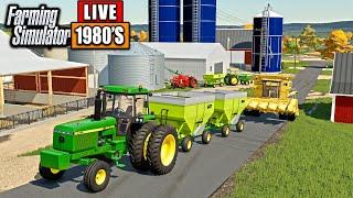 LIVE- 1980'S BIG TIME FARMER'S CORN HARVEST! (WISCONSIN MAP)