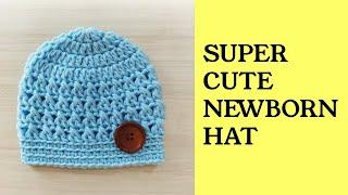 Super Easy & Fast Crochet Baby Hat | You Will Love This Easy and Cute Pattern