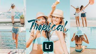 Tropical Preset - Lightroom Mobile Presets Free DNG XMP | Beach Preset