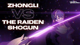 【Zhongli vs The Raiden Shogun】⌜ Genshin Impact Animation  ⌟ (ENGLISH DUB)