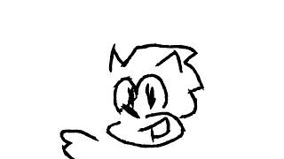 drawing sonic recognizable% speedrun (10:91 seconds, world record)