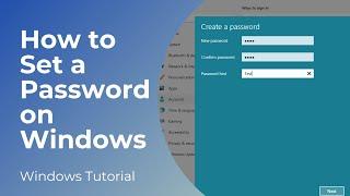 How to Set a Password on Windows 11 - Full Tutorial