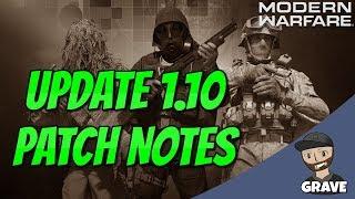 Modern Warfare Update 1.10 Patch Note Details | Call Of Duty Modern Warfare