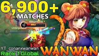 Powerful MM Wanwan Insane 6,900+ Matches - Top 1 Global Wanwan by YT_conanxwanwan - Mobile Legends