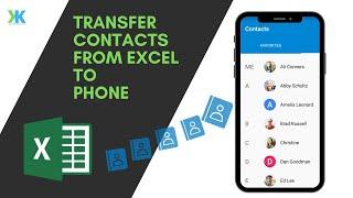 Transfer Contacts from Excel sheets to Phone(Android/iOS/Tab) 2021