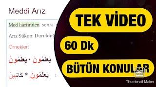 TEK VİDEODA TECVİT DERSLERİ (TÜM KONULAR)