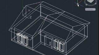 AutoCAD 3D House Modeling Tutorial Beginner (Basic)