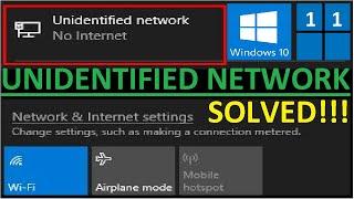Unidentified Network, No Internet Access "DHCP is not enabled for Ethernet" Windows 7,8,10,11 SOLVED
