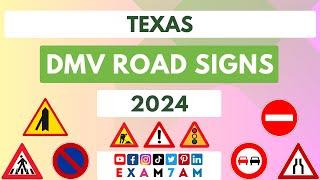 TEXAS DMV ROAD SIGN WRITTEN TEST | LEARN ROAD SIGNS IN 2024 | PASS YOUR DMV WRITTEN EXAM