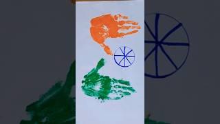 Tiranga colouring on palm #india #nation #tiranga #tricolor #coloring #trending #shorts #viral