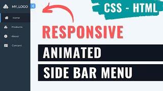 [ HTML | CSS ]  Sidebar Menu Animated