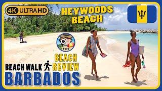  Heywoods Beach Barbados  (Perfect beach for relaxing) 4K Walking Tour / Beach Walk & Review