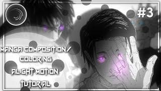 Manga composition/coloring/color manipulation || alight motion tutorial || #4