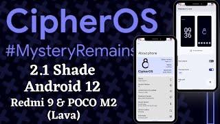 Review Custom ROM Cipher OS 2.1 Shade Android 12 | Redmi 9 | 9prime |Poco M2