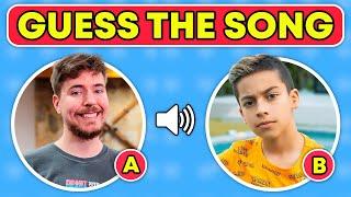 Guess The SONG of Your Favorite Youtubers | Royalty Family, MrBeast, Ninja Kidz TV