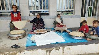 Making local bread in rainy weather