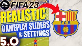 Fifa 23 | FC Barcelona Custom Realistic Sliders & Settings V5.0