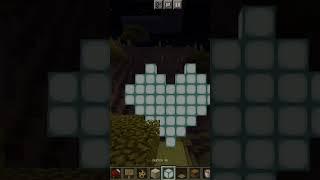 Minecraft : Sea Lantern Heart  #shorts