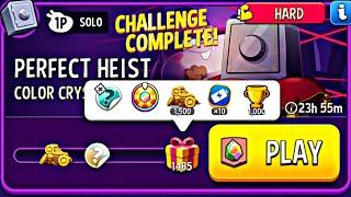 Color Crystals solo challenge perfect heist | match masters Hard solo | Color Crystals