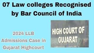 Law colleges approval received by BCI for LLB Admissions 2024 | One Law college is not recognised