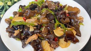 IncrediblePork Fried Fungus RecipeDelicious Pork recipehealthy   You will be addicted 