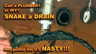 Call a plumber or snake the drain yourself? - Drain Snake DIY