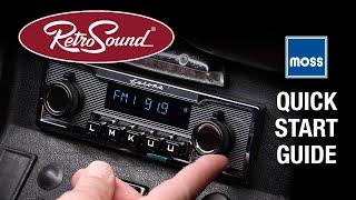 Quick Start Guide to Retrosound Radios at Moss Motors