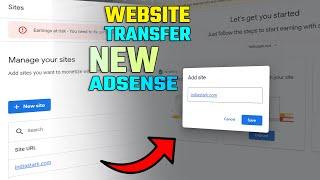 Transfer My AdSense Approved Website to Another AdSense Account