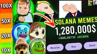 100$ To Millions With These 3 Solana MEME COINS ( Very Early. URGENT ) Next PEPE COIN