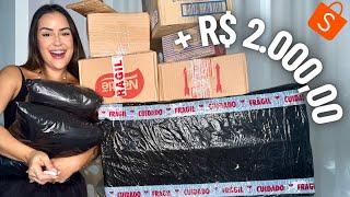 MINHA MAIOR COMPRA DA SHOPEE!!!