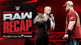 John Cena BREAKS UP with the WWE Universe, Rhea Ripley steals contract: Raw Recap, March 17, 2025