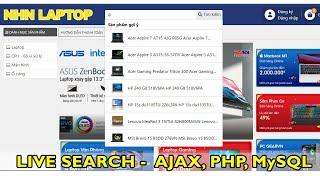 Live Search using Ajax PHP MySQL - PHP & MySQL Beginner