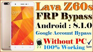 Lava Z60s FRP Bypass | Lava Z60s FRP Unlock Without PC | Lava Z60s Google Account Bypass | Lava Z60s