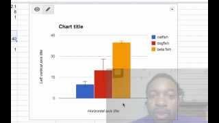 Bar Graphs with Error Bars in Google Spreadsheet