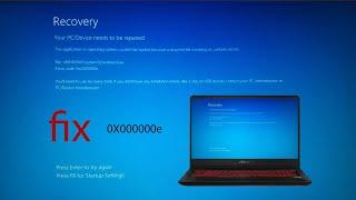 Fix Blue Screen Error Code 0xc000000e ASUS TUF FX705DY, FX505DY