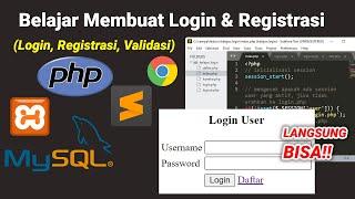 12. Membuat Login & Registrasi | Belajar PHP & MYSQL Pemula Bahasa Indonesia